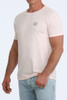 Cinch Men's Short Sleeve Graphic Pink Tee