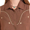 PANHANDLE SLIM Panhandle Slim Women's Sleeveless Shirt - Chocolate Brown 