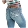 CINCH Cruel Girl Mila Mid Rise Women's Trouser Jeans - Medium Stone 