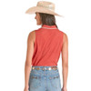 PANHANDLE SLIM Panhandle Slim Women's Rope Embroidery Shirt - Scarlet 