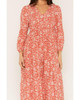 PANHANDLE SLIM Panhandle Slim Women's Floral Paisley Print Midi Dress - Red 