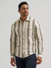 WRANGLER Men's Wrangler Retro Premium Stripe Western Snap Olivine Tall Shirt 