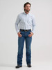 WRANGLER Wrangler Glacier Stripes Cody Johnson Button Down Men's Tall Shirt 