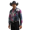 WRANGLER Wrangler Men's Multicolor Vintage Inspired Classic Fit Button Down Shirt 