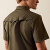 ARIAT Ariat Men's FrontierTough VentTEK Western Fitted Snap Shirt - Grape Leaf 