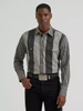 WRANGLER Men's Wrangler Smoky Stripes Vintage-Inspired Brushpopper Western Snap Workshirt 