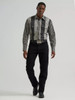 WRANGLER Men's Wrangler Smoky Stripes Vintage-Inspired Brushpopper Western Snap Workshirt 