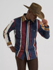 Wrangler Midnight Oak Vintage-Inspired Brushpopper Western Snap Men's Workshirt