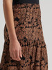 WRANGLER Women's Wrangler Black Printed Tiered Maxi Skirt 