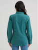 WRANGLER Women's Wrangler Colorwash Iconic Snap Shirt In Turquoise 