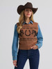 Women's Wrangler Brown Horse Sweater Vest