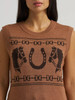 Women's Wrangler Brown Horse Sweater Vest