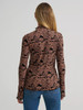 Wrangler Women's Mock Neck Knit Black Blouse
