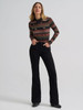 WRANGLER Women’s Wrangler Rambling Ridge Mock Neck Brown Top 