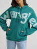 Wrangler Women's Wide Open Spaces Logo Hoodie - Teal Dream