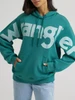 WRANGLER Wrangler Women's Wide Open Spaces Logo Hoodie - Teal Dream 