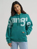 WRANGLER Wrangler Women's Wide Open Spaces Logo Hoodie - Teal Dream 
