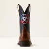 ARIAT Ariat Men's Dark Tan/Nightfall Navy Sport Freedom Wide Square Toe Cowboy Boots 