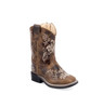 OLD WEST BOOTS Old West Toddler's Western Boots - Distressed Tan 
