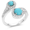 MONTANA SILVERSMITH Montana Silversmiths Fearless Horizon Turquoise Ring In Silver 
