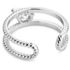 MONTANA SILVERSMITH Montana Silversmiths Winding Trail Silver Crystal Ring 