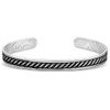 MONTANA SILVERSMITH Montana Silversmiths Midnight Roped Silver Cuff Bracelet 
