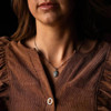MONTANA SILVERSMITH Women's Montana Silversmiths Boot Stitch Silver & Turquoise Necklace 