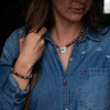 MONTANA SILVERSMITH Montana Silversmiths Women's Cowgirl Pearls Buckle Necklace - Silver & Rose Gold 