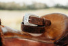 KLW Men's Distressed Brown Reagan Leather Belt