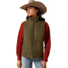 Ariat Women's Ivy Green Wild Horses Print Dilon 2.0 Reversible Insulated Vest