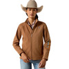 ARIAT Ariat Logo Dachshun Heather Softshell Beige Women's Jacket 