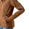 ARIAT Ariat Logo Dachshun Heather Softshell Beige Women's Jacket 