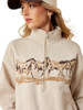 Ariat Oatmeal Heather The Running Wild Quarter Zip Women's Sweatshirt