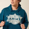 ARIAT Ariat Mesa Motif Legion Blue Men's Hoodie 