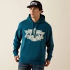 ARIAT Ariat Mesa Motif Legion Blue Men's Hoodie 