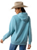 Women's Ariat Logo 2.0 Adriatic Blue Hooded Sweatshirt