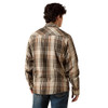 Ariat Men's Dusky Green Plaid Retro Howell Fitted Snap Shirt