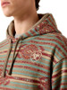 Ariat Dark Brindle Heather Southwest Color Block Men's Hoodie