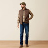 ARIAT Ariat Men's Wren Faux Leather Print Vernon Softshell Vest 