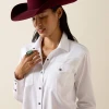 ARIAT Ariat Women's Silver Horizon Western Snap Shirt - White 