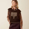 ARIAT Ariat Women's Chicory Coffee Wichita Sweater Vest 