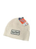 Red Dirt Classic Rib Knit Beanie Cap In Cream
