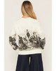 Wrangler White & Black Retro Women's Running Horses Graphic T-Shirt