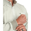 CINCH Cinch Men's Diamond Print Button Down Shirt - Olive Green 