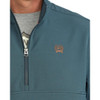 CINCH Cinch Men's Teal 1/4 Zip Windbreaker Pullover T-Shirt 