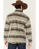 CINCH Cinch Men's Green & White Southwestern 1/4 Snap Pullover Sweatshirt 