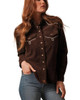 KIMES RANCH Women's Kimes Ranch Lehi Long Sleeve Western Shirt - Espresso 