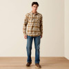 ARIAT Men's Ariat Peyote Plaid Retro Hayes Fitted Snap Shirt 