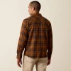 Men's Ariat Retro Hynes Fitted Snap Shirt - Rubber Plaid