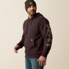 ARIAT Ariat Men's Licorice/Canteen Rebar Lightweight Logo Hoodie 